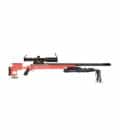 BipodeXt ELR Max -contracted- on .50 Cal JJ Denali barreled action - McRee Prone Chassis