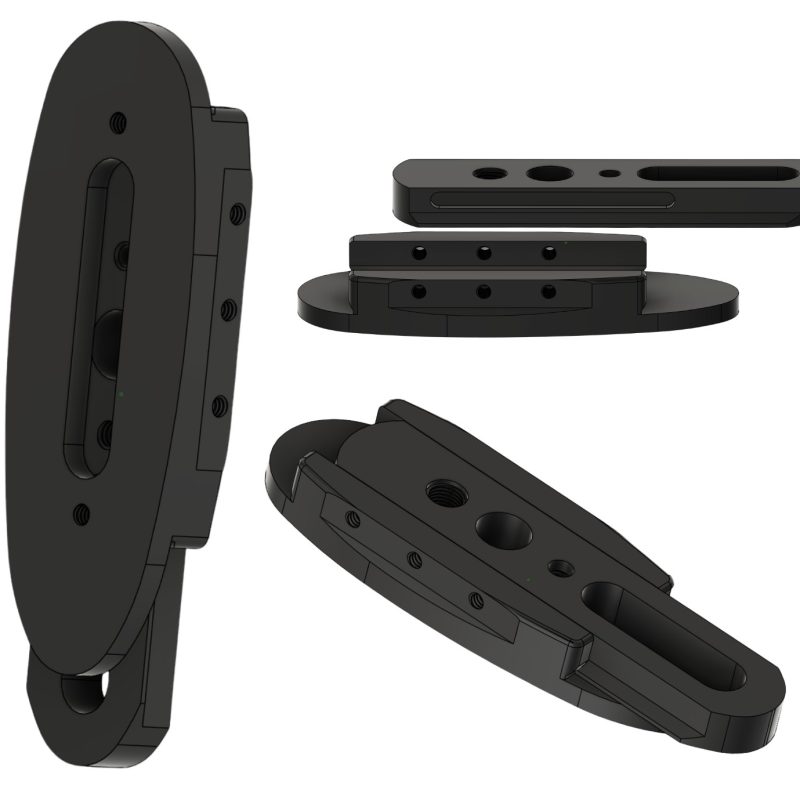 REAR 2.1 BUTTPAD PLATE & RISER