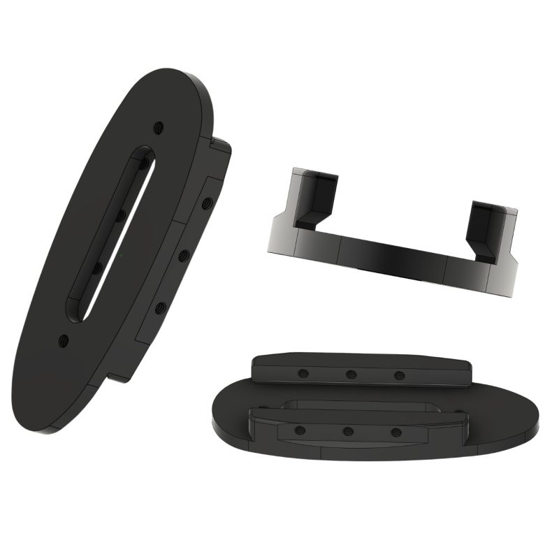 REAR 2.1 BUTTPAD PLATE & RISER