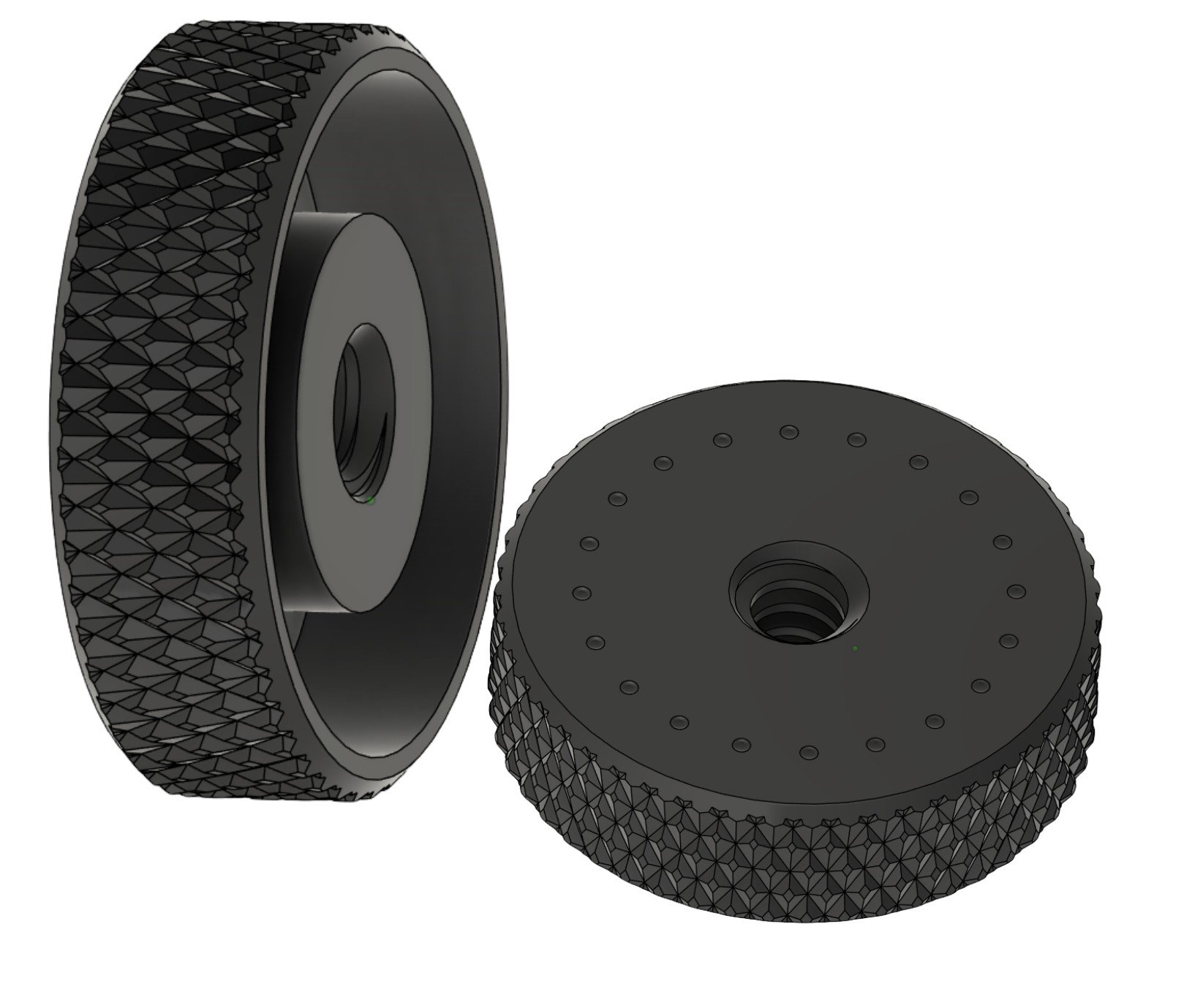 Thumbwheel for Adjustable Bag Rider 1.75" Diameter .375-10 1 E