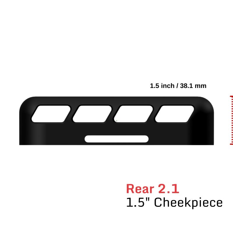 Rear 2.1 - 1.5" Cheekpiece