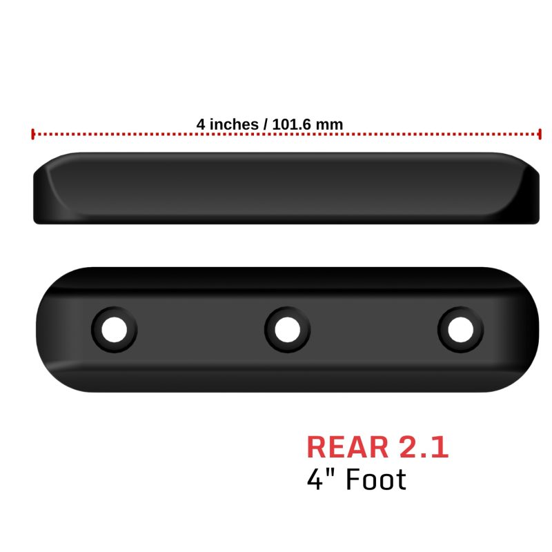 Rear 2.1 - 4" Foot