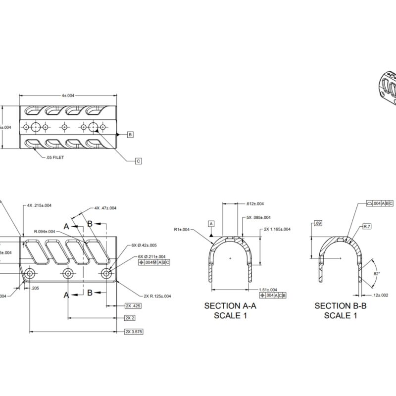 Prism & Night Vision Mount – 1.5" Wide Bridge