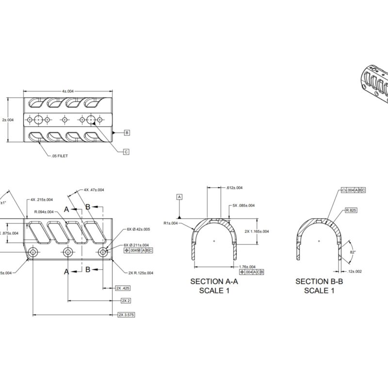 Prism & Night Vision Mount – 1.75" Wide Bridge
