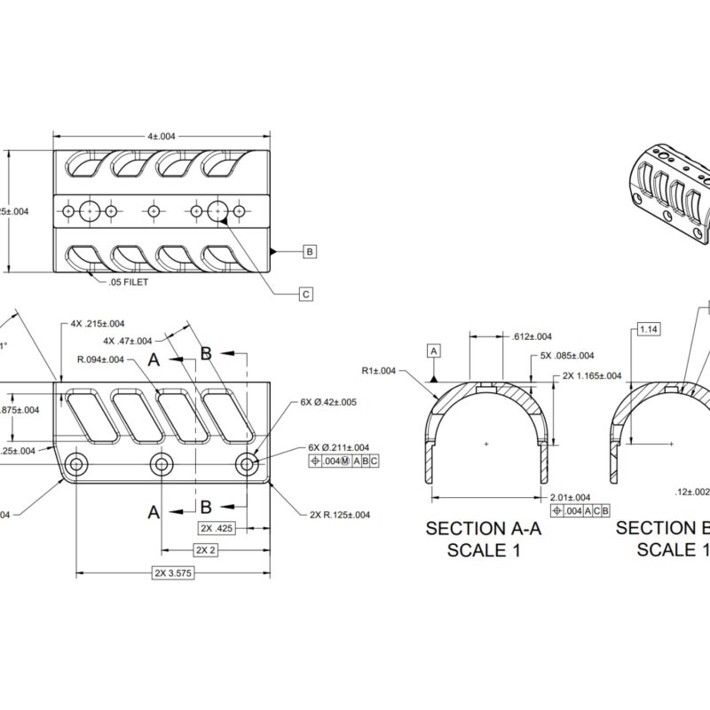 Prism & Night Vision Mount – 2.0" Wide Bridge