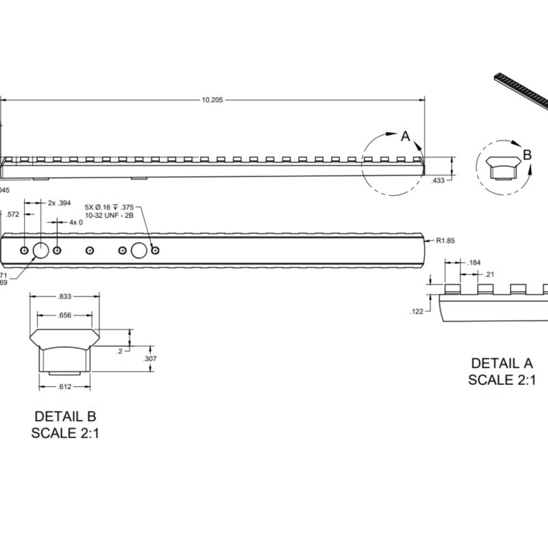Rail 25MOA for Prism & Night Vision Mount