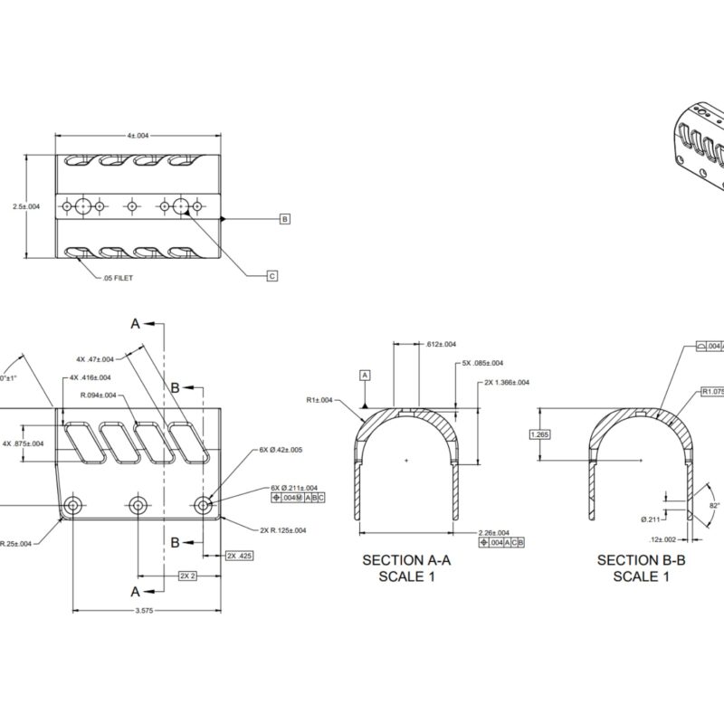 Prism & Night Vision Mount – Tall 2.25" Bridge